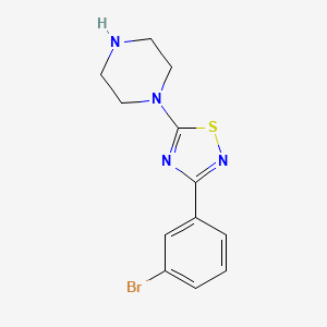 1-[3-(3-Bromophenyl)-1,2,4-thiadiazol-5-yl]piperazine - 1858251-63-4