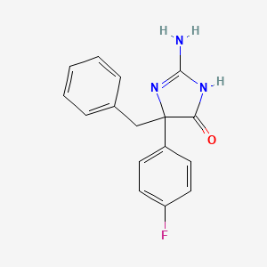 2-Amino-5-benzyl-5-(4-fluorophenyl)-4,5-dihydro-1H-imidazol-4-one - 1354937-51-1