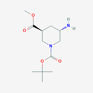 1-tert-Butyl 3-methyl trans-5-aminopiperidine-1,3-dicarboxylate - 1208359-58-3