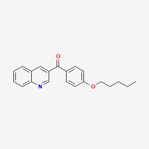 3-(4-Pentyloxybenzoyl)quinoline - 1187170-86-0