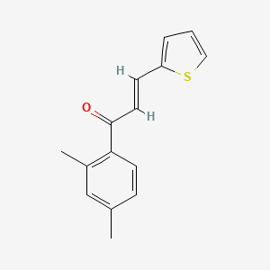 (2E)-1-(2,4-Dimethylphenyl)-3-(thiophen-2-yl)prop-2-en-1-one - 1345959-95-6