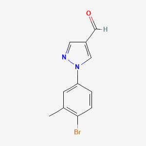 1-(4-Bromo-3-methylphenyl)-1H-pyrazole-4-carbaldehyde - 1783626-72-1