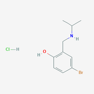 4-Bromo-2-{[(propan-2-yl)amino]methyl}phenol hydrochloride - 1240566-48-6