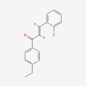 (2E)-1-(4-Ethylphenyl)-3-(2-fluorophenyl)prop-2-en-1-one - 1176515-70-0