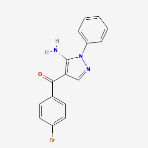 (5-Amino-1-phenyl-1H-pyrazol-4-yl)(4-bromophenyl)methanone - 618091-10-4