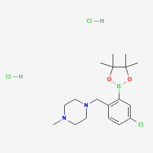5-Chloro-2-(4-methylpiperazinomethyl)phenylboronic acid pinacol ester - 2096337-92-5