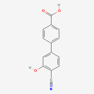 5-(4-Carboxyphenyl)-2-cyanophenol - 1261983-31-6