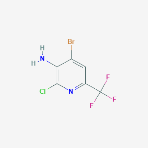 4-Bromo-2-chloro-6-(trifluoromethyl)pyridin-3-amine - 947146-74-9