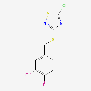 5-Chloro-3-{[(3,4-difluorophenyl)methyl]sulfanyl}-1,2,4-thiadiazole - 1326812-58-1