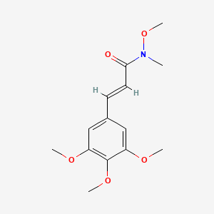 (2E)-N-Methoxy-N-methyl-3-(3,4,5-trimethoxyphenyl)prop-2-enamide - 1082730-34-4