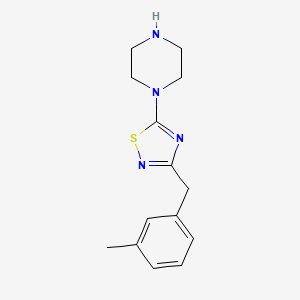 1-{3-[(3-Methylphenyl)methyl]-1,2,4-thiadiazol-5-yl}piperazine - 1029718-77-1