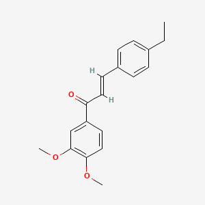 (2E)-1-(3,4-Dimethoxyphenyl)-3-(4-ethylphenyl)prop-2-en-1-one - 1013592-47-6