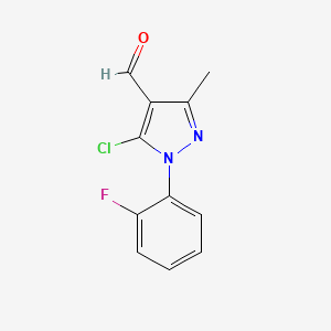 5-Chloro-1-(2-fluorophenyl)-3-methyl-1H-pyrazole-4-carbaldehyde - 1152583-57-7