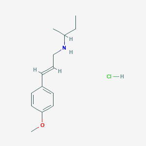 (Butan-2-yl)[(2E)-3-(4-methoxyphenyl)prop-2-en-1-yl]amine hydrochloride - 1240590-86-6