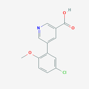5-(5-Chloro-2-methoxyphenyl)pyridine-3-carboxylic acid - 376592-17-5