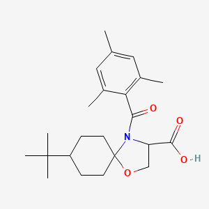 8-tert-Butyl-4-(2,4,6-trimethylbenzoyl)-1-oxa-4-azaspiro[4.5]decane-3-carboxylic acid - 1326808-52-9