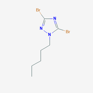 3,5-Dibromo-1-pentyl-1H-1,2,4-triazole - 1240571-46-3