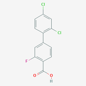 4-(2,4-Dichlorophenyl)-2-fluorobenzoic acid - 1261981-25-2