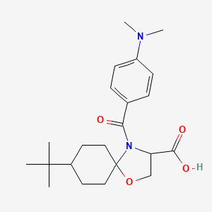 8-tert-Butyl-4-[4-(dimethylamino)benzoyl]-1-oxa-4-azaspiro[4.5]decane-3-carboxylic acid - 1326810-29-0