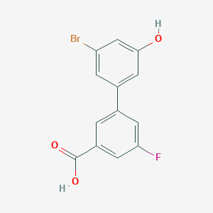 3-Bromo-5-(3-carboxy-5-fluorophenyl)phenol - 1261897-56-6