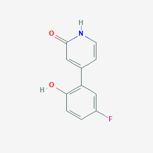 4-(5-Fluoro-2-hydroxyphenyl)-2-hydroxypyridine - 1261909-49-2
