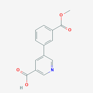 5-(3-(Methoxycarbonyl)phenyl)nicotinic acid - 842170-42-7