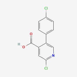2-Chloro-5-(4-chlorophenyl)pyridine-4-carboxylic acid - 1258624-96-2