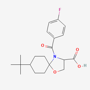 8-tert-Butyl-4-(4-fluorobenzoyl)-1-oxa-4-azaspiro[4.5]decane-3-carboxylic acid - 1326809-69-1