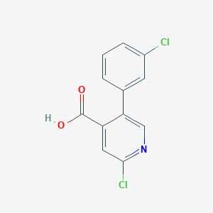 2-Chloro-5-(3-chlorophenyl)pyridine-4-carboxylic acid - 1258610-33-1