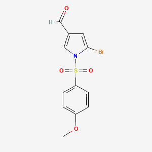 5-Bromo-1-(4-methoxy-benzenesulfonyl)-1H-pyrrole-3-carbaldehyde - 881673-71-8