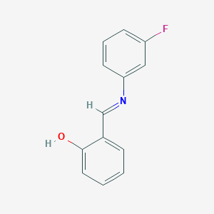 2-{(E)-[(3-Fluorophenyl)imino]methyl}phenol - 25059-49-8