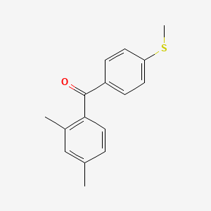 (2,4-Dimethyl-phenyl)-(4-methylsulfanyl-phenyl)-methanone - 13294-68-3