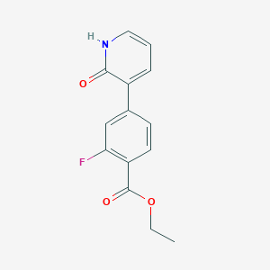 3-[4-(Ethoxycarbonyl)-3-fluorophenyl]-2-hydroxypyridine - 1261893-09-7
