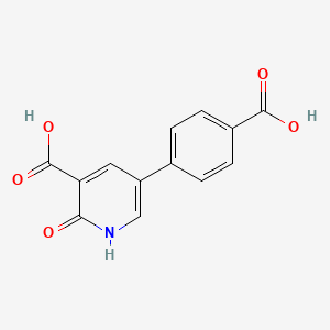 5-(4-Carboxyphenyl)-2-oxo-1,2-dihydropyridine-3-carboxylic acid - 1261930-51-1