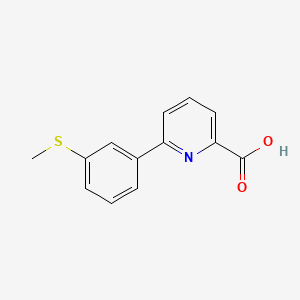 6-(3-Methylthiophenyl)picolinic acid - 1261969-44-1