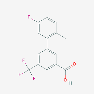 3-(5-Fluoro-2-methylphenyl)-5-trifluoromethylbenzoic acid - 1261905-15-0