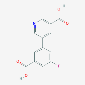5-(3-CARBOXY-5-FLUOROPHENYL)NICOTINIC ACID - 1261910-66-0