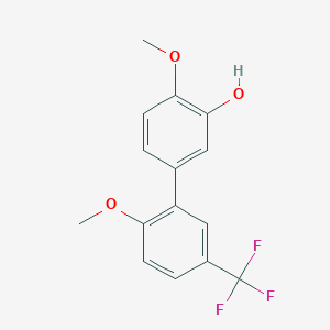 5-(2-Methoxy-5-trifluoromethylphenyl)-2-methoxyphenol - 1261904-24-8