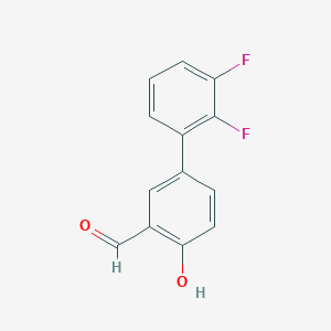 4-(2,3-Difluorophenyl)-2-formylphenol - 1111128-76-7