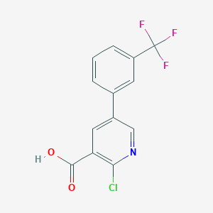 2-Chloro-5-(3-(trifluoromethyl)phenyl)nicotinic acid - 1229627-25-1