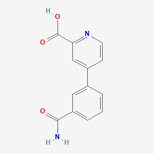 4-(3-Aminocarbonylphenyl)picolinic acid - 1258625-98-7