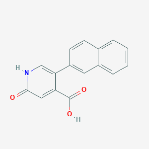 2-Hydroxy-5-(naphthalen-2-YL)isonicotinic acid - 1261984-47-7
