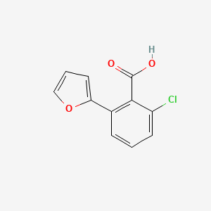 2-Chloro-6-(furan-2-yl)benzoic acid - 1262004-80-7