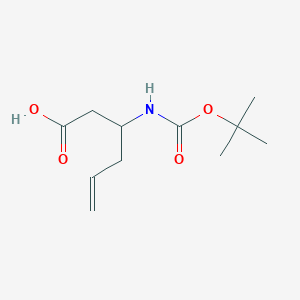 3-{[(Tert-butoxy)carbonyl]amino}hex-5-enoic acid - 1335042-76-6