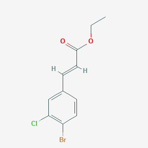 (E)-Ethyl 3-(4-bromo-3-chlorophenyl)acrylate - 1308279-93-7