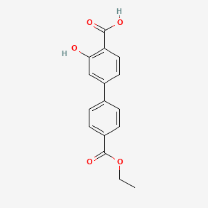 4-(4-Ethoxycarbonylphenyl)-2-hydroxybenzoic acid - 1261994-21-1