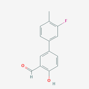 4-(3-Fluoro-4-methylphenyl)-2-formylphenol - 1111129-26-0