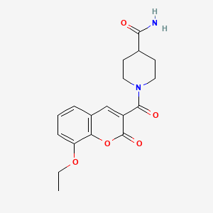 1-(8-ethoxy-2-oxo-2H-chromene-3-carbonyl)piperidine-4-carboxamide - 898504-14-8