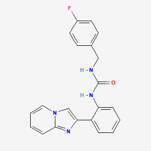 1-[(4-fluorophenyl)methyl]-3-(2-{imidazo[1,2-a]pyridin-2-yl}phenyl)urea - 2034290-22-5