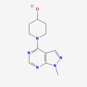 1-{1-methyl-1H-pyrazolo[3,4-d]pyrimidin-4-yl}piperidin-4-ol - 869073-46-1